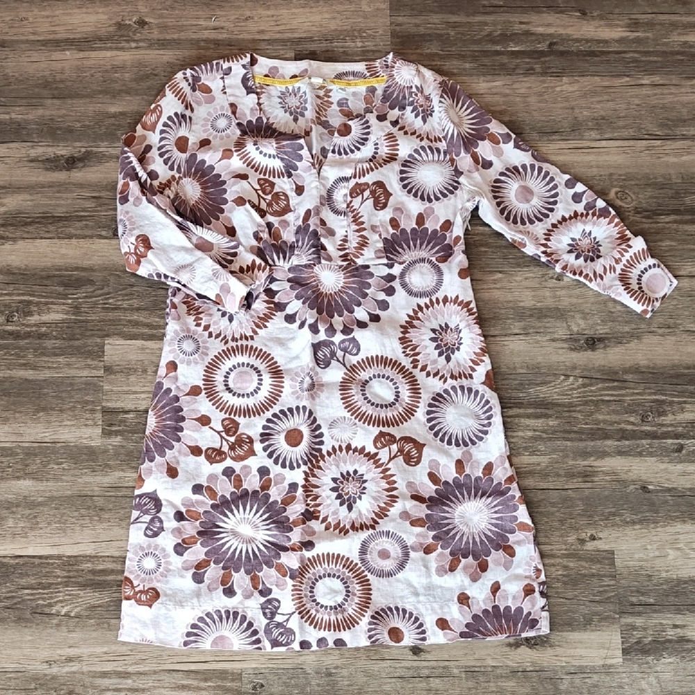 100% Linen Boden Dress. Size 8